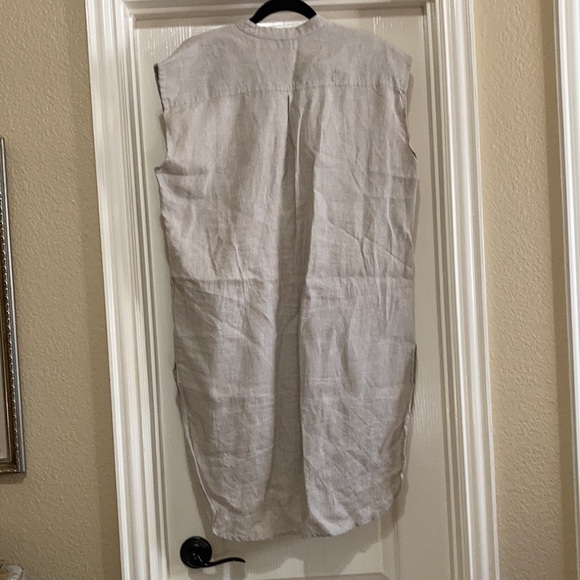 The Shanty Corp Linen Shift Button Dress - Picture 7 of 10